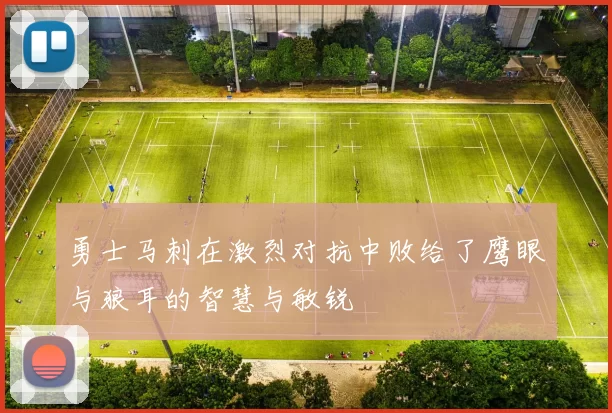勇士马刺在激烈对抗中败给了鹰眼与狼耳的智慧与敏锐